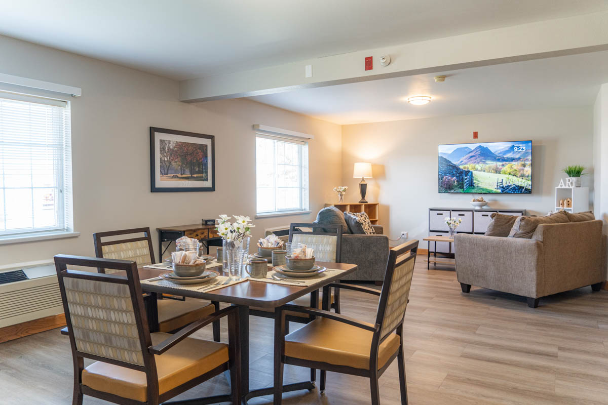 Apple Valley Place Reclining Chair Next To Arts And Craft Supplies - Memory Care In Osage